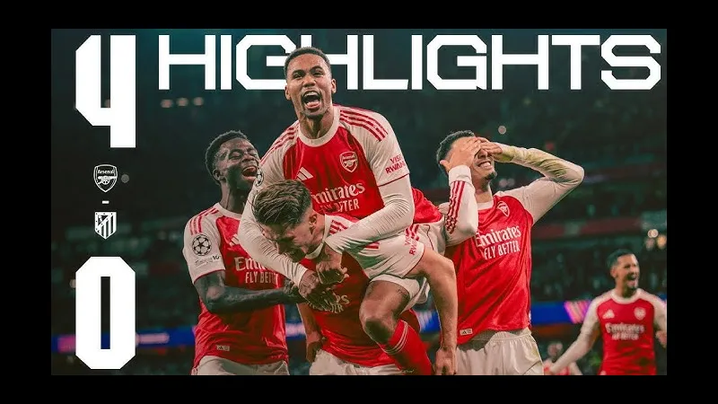 Cầu thủ Atletico Madrid và Arsenal tranh chấp bóng trên sân - Phân tích chiến