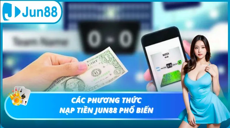 Nạp tiền Jun88 đa dạng nhiều hình thức